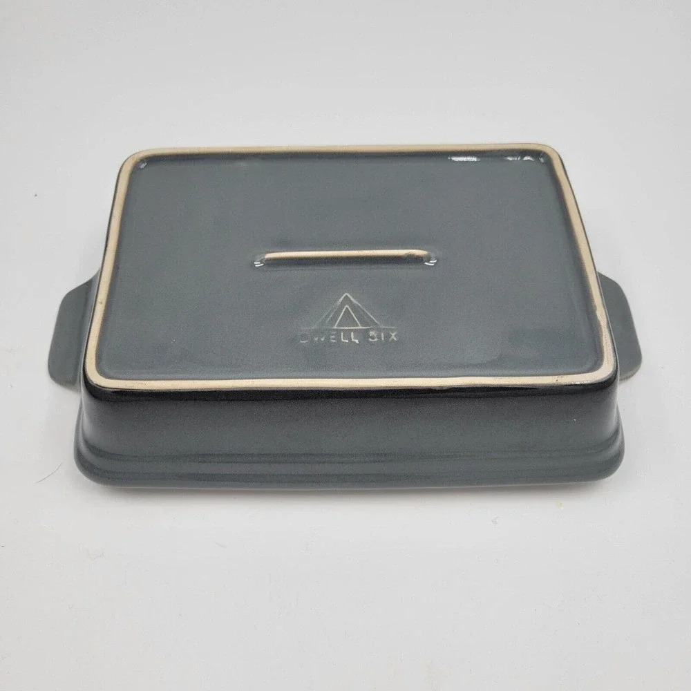 Dwell Six Avacado Green Stoneware Limited Edition‎ Brownie Casserole Dish 8x6